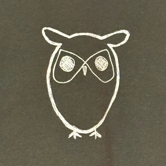 Knowledge Cotton Apparel- Green Crew Sweatshirt with Owl Logo - Picture 3 of 7